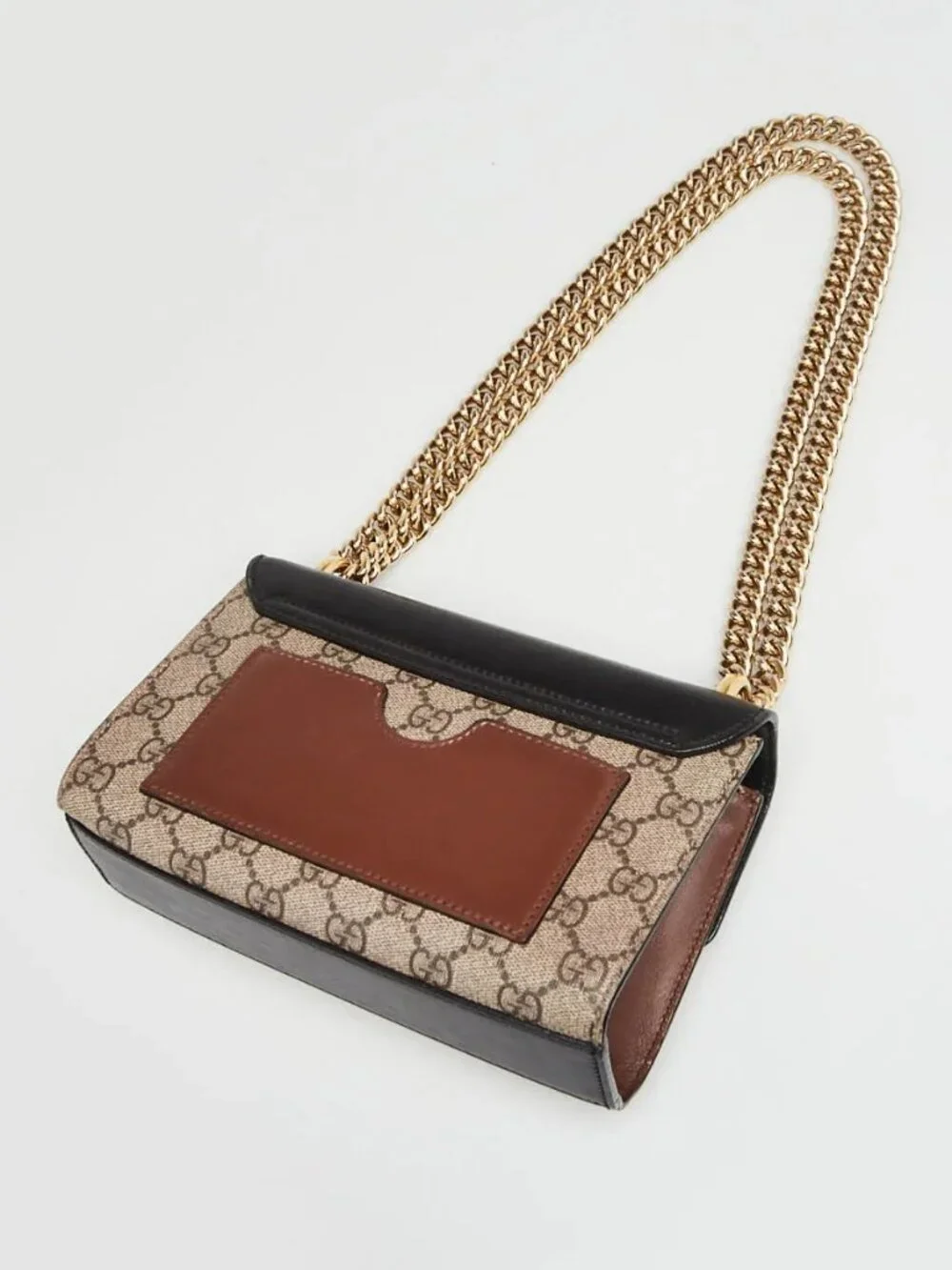 Gucci Beige/Black GG Supreme Coated Canvas Padlock Small Shoulder Bag - Picture 3 of 11